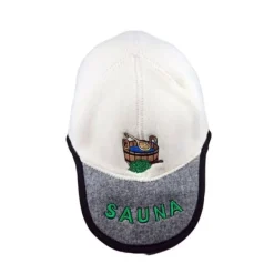 Outlet Handgjord badtuvshatt i baseballkepsform, 100 % ull Bastu