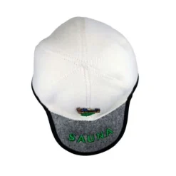 Outlet Handgjord badtuvshatt i baseballkepsform, 100 % ull Bastu