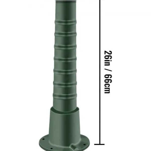 Handvattenpumpstativ, 22,86x22,86x66 cm, Grön, Gjutjärn Fontäner & Dammar