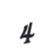 Haushalt Blastic House Number 4 150Mm Black