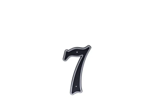 Haushalt Blastic House Number 7 150Mm Black