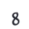 Haushalt Blastic House Number 8 150Mm Black