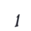 Best Haushalt Blastic House Number 1 150Mm Black Adresskyltar & Husnummer