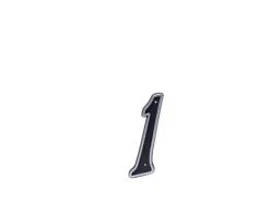 Best Haushalt Blastic House Number 1 150Mm Black Adresskyltar & Husnummer