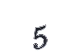Haushalt Blastic House Number 5 150Mm Black
