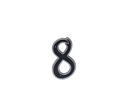 Haushalt Blastic House Number 8 150Mm Black