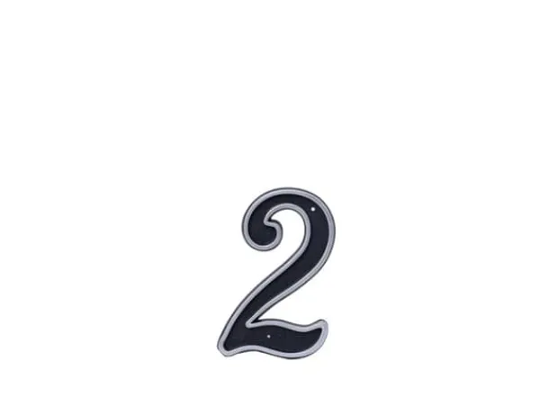 Online Haushalt Blastic House Number 2 150Mm Black Adresskyltar & Husnummer