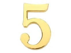 Hot Haushalt Door Number 5 Gp-5 45Mm Gold Adresskyltar & Husnummer