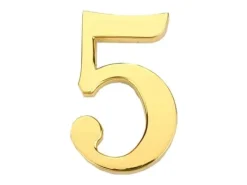 Online Haushalt Door Number 5 Gp-5 45Mm Gold Adresskyltar & Husnummer