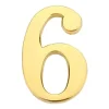 Discount Haushalt Door Number 6 Gp-6 45Mm Gold Adresskyltar & Husnummer
