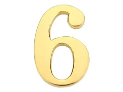 Sale Haushalt Door Number 6 Gp-6 45Mm Gold Adresskyltar & Husnummer