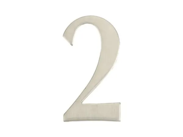 Haushalt Door Number 2 Ss-2 62Mm Stainless Ste Adresskyltar & Husnummer