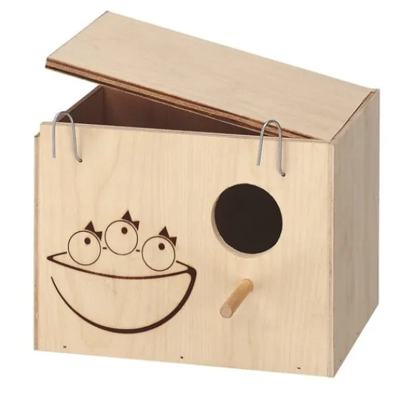 Ferplast Häckningslåda för fåglar holkar medium 19,5x14x14cm