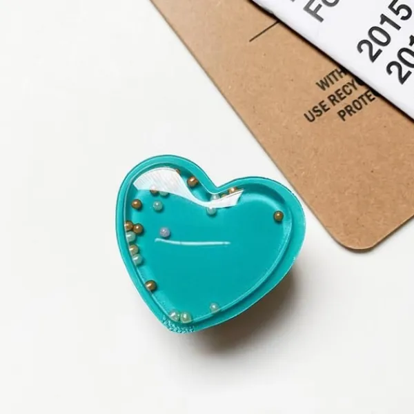Heart Beads Popup Hållare - Grön