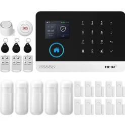 Sale Hem säkerhetssystem, trådlös drift, smart hem integration,EU Kontakt, 4G WiFi Kit F Hemlarmsystem
