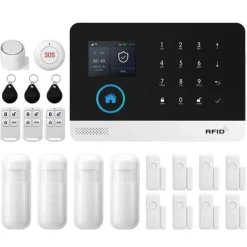 Best Hem säkerhetssystem, trådlös drift, smart hem integration,EU-kontakt, 4G WiFi Kit E Hemlarmsystem
