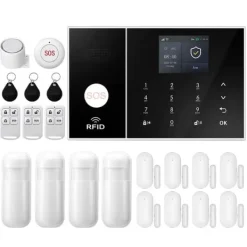 Hemlarmssystem, Smarta Hem-integration, Realtidsaviseringar,2G GSM WiFi Kit E, EU Kontakt