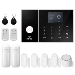 Hemlarmssystem, Smarta Hem-integration, Realtidsaviseringar,2G GSM WiFi Kit C, EU Kontakt