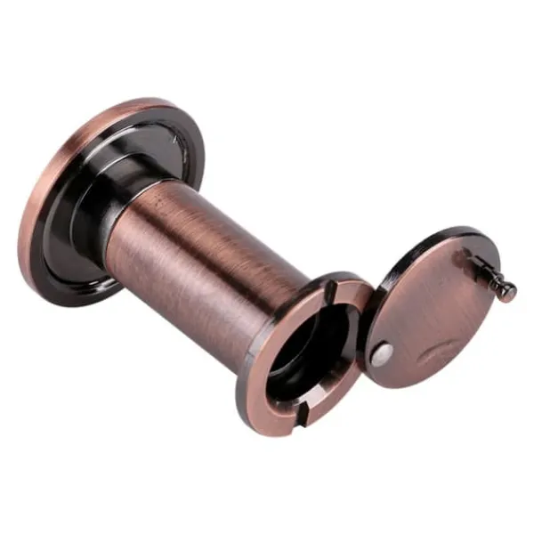 Hemsäkerhet Optisk Glas Vidvinkel Dörrkikare Dörrkikare (Röd Brons)