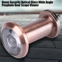 Hemsäkerhet Optisk Glas Vidvinkel Dörrkikare Dörrkikare (Röd Brons)