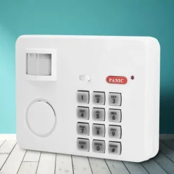 New Hemsäkerhetslarmsystem med trådlös PIR-rörelsesensor och knappsatsfjärrkontroll Hemlarmsystem