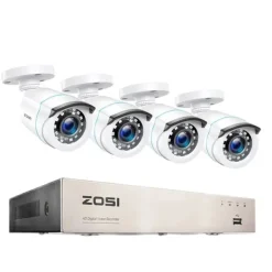Best Hemskyddssystem, 2MP upplösning, nattvisions teknologi, , 8CH DVR with 4 Cams, None Säkerhetsmonitorer & Videokameror