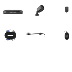 Sale Hemövervakningssystem, 1080N DVR, Nattsyn, Ingen, Med 2 st kamera Säkerhetsmonitorer & Videokameror