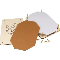 New Herbier i trä 21 x 14,5 x 4,5 cm Kit För Växt- & Örtplantering