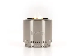 herQs Smokeless FirePit - Blaze - Silver