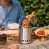 Online herQs Smokeless FirePit Mini - Silver Öppna Spisar