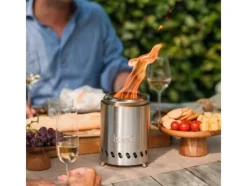 Online herQs Smokeless FirePit Mini - Silver Öppna Spisar