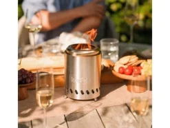 Online herQs Smokeless FirePit Mini - Silver Öppna Spisar