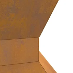 Discount Hexagonalt vedeldad eldkorg i väderbeständigt stål | Storlek: 50x50x40 cm | Färg: Stålgrå Vedeldade Kaminer