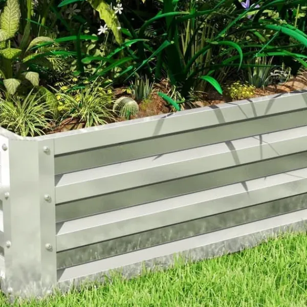 Best Högbädd i stål 120x60x30,5 cm, rostfri & vädertålig – balkong/trädgård Planteringsbänkar