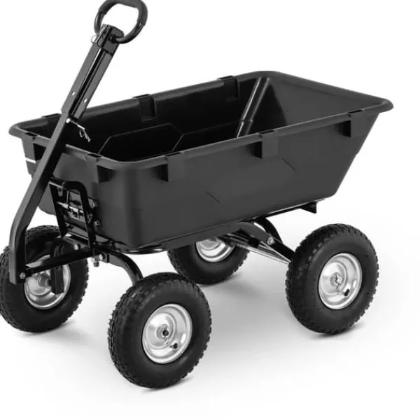 hillvert - Trädgårdsvagn - Tippbar - 550 kg - 150 L