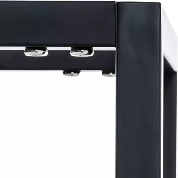 Hilta Metal Log Holder with Wheels, Black, 25x40x100 cm