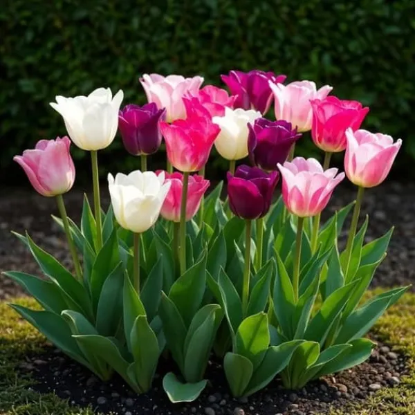 Hot Hjärta av exotism blomsterlökar - Tulpaner Tulipa Pastel Mix (12 stycken) diameter 11-12cm Fröer & Lökar