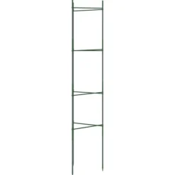 Hållbar tomatbur av stål - Justerbart stöd för växter | Färg: Grön | Storlek: 154 cm | 6 st