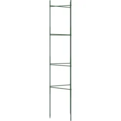 Hållbar tomatbur av stål - Justerbart stöd för växter | Färg: Grön | Storlek: 154 cm | 6 st