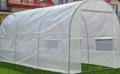 New Hållbart 10m² hobbyväxthus med UV-4-filter & ventilationsfönster för optimal växttillväxt Växthus