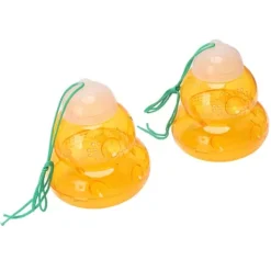 Hängande bifälla - kalebassform, getingavskräckande utomhus och bidödare (2 st, orange)