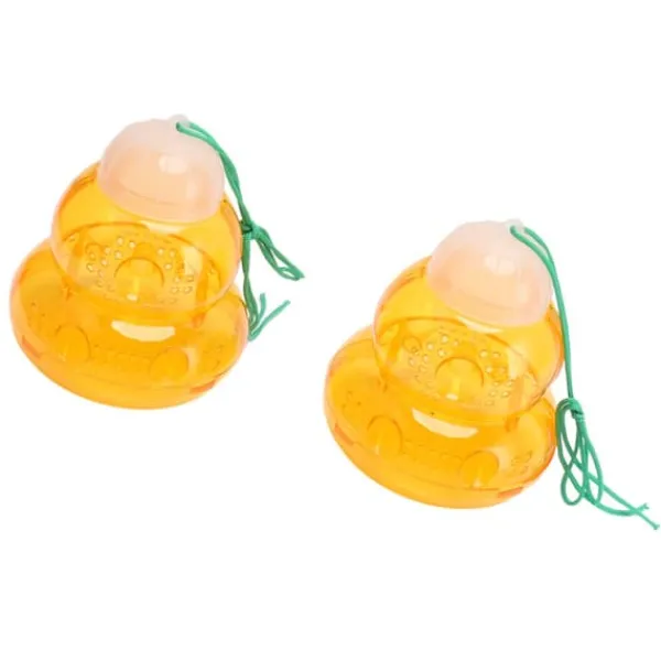 Hängande bifälla - kalebassform, getingavskräckande utomhus och bidödare (2 st, orange)