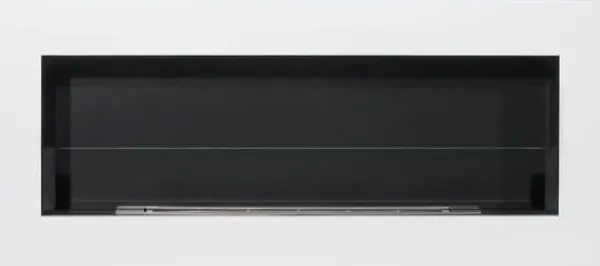 Online Hängande etanolspis Biokamin Hängande biokamin Bioetanolbrännare BOX 90 cm x 40 cm x 12 cm matt vitt med glas ekologisk spis Vedeldade Kaminer