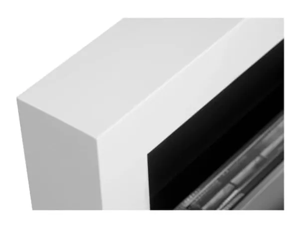 Online Hängande etanolspis Biokamin Hängande biokamin Bioetanolbrännare BOX 90 cm x 40 cm x 12 cm matt vitt med glas ekologisk spis Vedeldade Kaminer