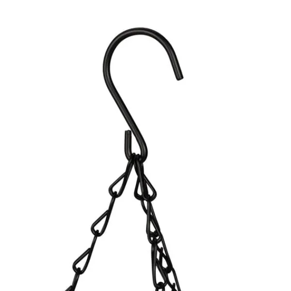 Hängande korgset, 50x31 cm, Svart, Natur Trädgårdskorgar