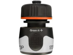 Clearance HOME It Garden Premium slangkoppling med stopp 1/2