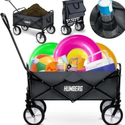 Humberg Hopfällbar transportvagn 80L HM-511