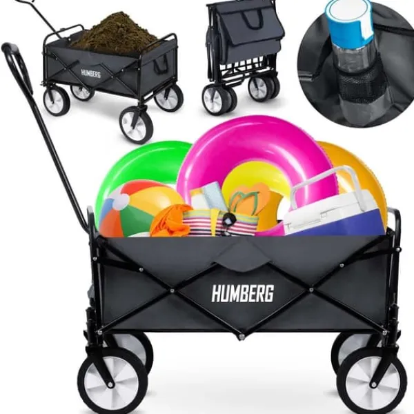 Humberg Hopfällbar transportvagn 80L HM-511