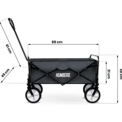 Humberg Hopfällbar transportvagn 80L HM-511