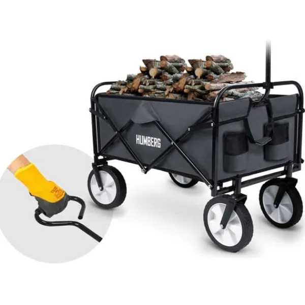 Humberg Hopfällbar transportvagn 80L HM-511